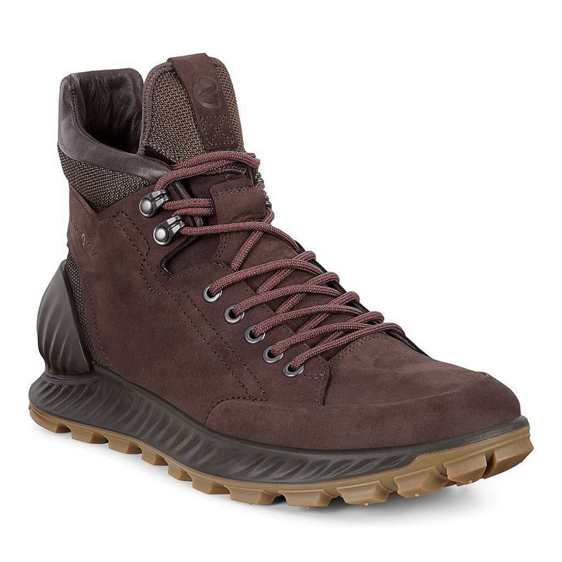 Men Boots Ecco Exostrike M - Outdoor Brown - India SIHCPM019